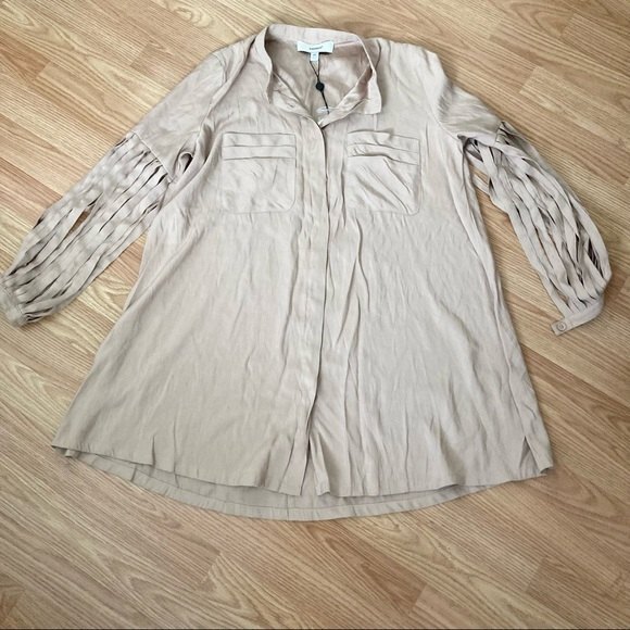 NWT Cameo Button Down Tunic‎ Shirt - Picture 1 of 4